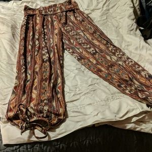 Loose, soft fabric pants